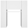 White engineered wood hallway furniture 97.5x37x99 cm by vidaXL, Lockers and storage cabinets - Ref: Foro24-808765, Price: 75...