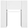 White engineered wood hallway furniture 97.5x37x99 cm by vidaXL, Lockers and storage cabinets - Ref: Foro24-808765, Price: 74...