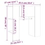 White engineered wood hallway furniture 97.5x37x99 cm by vidaXL, Lockers and storage cabinets - Ref: Foro24-808765, Price: 75...