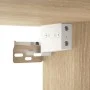 Sonoma eichenfarbener Spiegelschrank mit LED 91x15x76,5 cm von vidaXL, Badezimmerwaschtische - Ref: Foro24-808867, Preis: 82,...