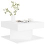 Mesa de centro madera contrachapada blanco 57x57x30 cm de vidaXL, Mesas de centro - Ref: Foro24-808368, Precio: 53,99 €, Desc...