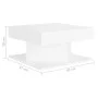 White plywood coffee table 57x57x30 cm by vidaXL, Coffee table - Ref: Foro24-808368, Price: 52,33 €, Discount: %