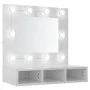 Möbel mit Spiegel und strahlend weißen LED-Leuchten 60x31,5x62 cm von vidaXL, Badezimmerwaschtische - Ref: Foro24-808888, Pre...