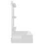 Mueble con espejo y luces LED blanco brillante 60x31,5x62 cm de vidaXL, Tocadores de baño - Ref: Foro24-808888, Precio: 55,73...