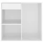 Glossy white wooden makeup cabinet 80x40x75 cm by vidaXL, Lockers and storage cabinets - Ref: Foro24-808843, Price: 56,65 €, ...