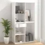 Glossy white wooden makeup cabinet 80x40x75 cm by vidaXL, Lockers and storage cabinets - Ref: Foro24-808843, Price: 56,65 €, ...
