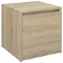 Oak Sonoma plywood stool box 40.5x40x40 cm by vidaXL, Storage baskets - Ref: Foro24-808777, Price: 46,23 €, Discount: %
