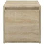 Oak Sonoma plywood stool box 40.5x40x40 cm by vidaXL, Storage baskets - Ref: Foro24-808777, Price: 46,23 €, Discount: %