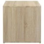 Oak Sonoma plywood stool box 40.5x40x40 cm by vidaXL, Storage baskets - Ref: Foro24-808777, Price: 46,23 €, Discount: %