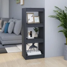 Gray pine wood shelf/space divider 40x30x103.5 cm by vidaXL, Bookcases and shelves - Ref: Foro24-808140, Price: 48,81 €, Disc...