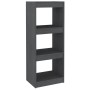 Gray pine wood shelf/space divider 40x30x103.5 cm by vidaXL, Bookcases and shelves - Ref: Foro24-808140, Price: 49,72 €, Disc...