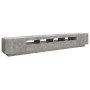 Betongrauer TV-Schrank mit LED-Leuchten 260x35x40 cm von vidaXL, TV-Möbel - Ref: Foro24-3081919, Preis: 178,17 €, Rabatt: %