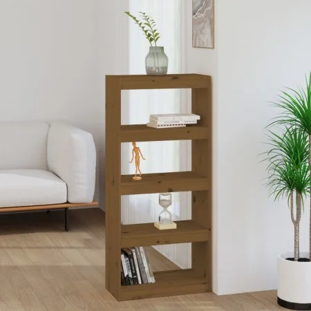 Honey brown pine shelf/space divider 60x30x135.5 cm by vidaXL, Bookcases and shelves - Ref: Foro24-808171, Price: 56,05 €, Di...