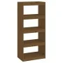 Honey brown pine shelf/space divider 60x30x135.5 cm by vidaXL, Bookcases and shelves - Ref: Foro24-808171, Price: 56,05 €, Di...