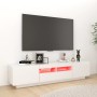 TV-Ständer mit LED-Leuchten hellweiß 180x35x40 cm von vidaXL, TV-Möbel - Ref: Foro24-3081903, Preis: 161,11 €, Rabatt: %
