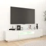 TV-Ständer mit LED-Leuchten hellweiß 180x35x40 cm von vidaXL, TV-Möbel - Ref: Foro24-3081903, Preis: 158,26 €, Rabatt: %