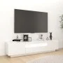 TV-Ständer mit LED-Leuchten hellweiß 180x35x40 cm von vidaXL, TV-Möbel - Ref: Foro24-3081903, Preis: 158,26 €, Rabatt: %