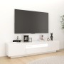 TV-Ständer mit LED-Leuchten hellweiß 180x35x40 cm von vidaXL, TV-Möbel - Ref: Foro24-3081903, Preis: 161,11 €, Rabatt: %
