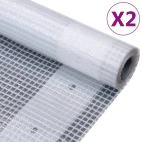 Canvas tarps 2 units 260 g/m² 4x15 m white by vidaXL, Waterproof tarpaulins - Ref: Foro24-3082833, Price: 269,44 €, Discount: %