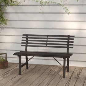 Garden bench 110 cm black steel by vidaXL, garden benches - Ref: Foro24-317135, Price: 108,37 €, Discount: %