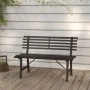 Garden bench 110 cm black steel by vidaXL, garden benches - Ref: Foro24-317135, Price: 113,11 €, Discount: %