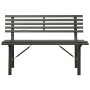 Banco de jardín 110 cm acero negro de vidaXL, Bancos de jardín - Ref: Foro24-317135, Precio: 108,85 €, Descuento: %