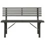 Gartenbank 110 cm aus schwarzem Stahl von vidaXL, Gartenbänke - Ref: Foro24-317135, Preis: 113,11 €, Rabatt: %