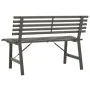 Gartenbank 110 cm aus schwarzem Stahl von vidaXL, Gartenbänke - Ref: Foro24-317135, Preis: 113,11 €, Rabatt: %