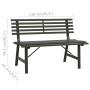 Banco de jardín 110 cm acero negro de vidaXL, Bancos de jardín - Ref: Foro24-317135, Precio: 108,85 €, Descuento: %