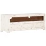 TV-Möbel aus massivem weißem Akazienholz 110x30x40 cm von vidaXL, TV-Möbel - Ref: Foro24-337849, Preis: 125,94 €, Rabatt: %
