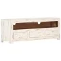 TV-Möbel aus massivem weißem Akazienholz 110x30x40 cm von vidaXL, TV-Möbel - Ref: Foro24-337849, Preis: 125,94 €, Rabatt: %