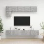 Wohnzimmermöbel Set 5 Stück Holztechnik Grau Beton von vidaXL, TV-Möbel - Ref: Foro24-3079114, Preis: 191,91 €, Rabatt: %