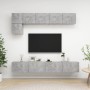 Wohnzimmermöbel Set 5 Stück Holztechnik Grau Beton von vidaXL, TV-Möbel - Ref: Foro24-3079114, Preis: 197,19 €, Rabatt: %