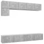 Wohnzimmermöbel Set 5 Stück Holztechnik Grau Beton von vidaXL, TV-Möbel - Ref: Foro24-3079114, Preis: 191,91 €, Rabatt: %