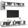 Wohnzimmermöbel Set 5 Stück Holztechnik Grau Beton von vidaXL, TV-Möbel - Ref: Foro24-3079114, Preis: 191,91 €, Rabatt: %