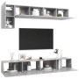 Wohnzimmermöbel Set 5 Stück Holztechnik Grau Beton von vidaXL, TV-Möbel - Ref: Foro24-3079114, Preis: 197,19 €, Rabatt: %