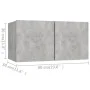 Wohnzimmermöbel Set 5 Stück Holztechnik Grau Beton von vidaXL, TV-Möbel - Ref: Foro24-3079114, Preis: 191,91 €, Rabatt: %