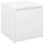 Cajón taburete madera contrachapada blanco 40,5x40x40 cm de vidaXL, Cestas para almacenaje - Ref: Foro24-808774, Precio: 52,2...