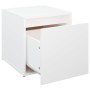 Cajón taburete madera contrachapada blanco 40,5x40x40 cm de vidaXL, Cestas para almacenaje - Ref: Foro24-808774, Precio: 51,09 €