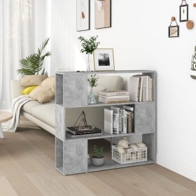 Estantería/divisor de espacios gris hormigón 100x24x94 cm de vidaXL, Librerías y estanterías - Ref: Foro24-809183, Precio: 49...