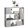 Betongraues Regal/Raumteiler 100x24x94 cm von vidaXL, Bücherregale und Regale - Ref: Foro24-809183, Preis: 49,99 €, Rabatt: %