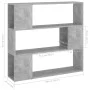 Concrete gray shelving/space divider 100x24x94 cm by vidaXL, Bookcases and shelves - Ref: Foro24-809183, Price: 49,16 €, Disc...