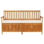 Banco de almacenaje con cojín madera maciza de acacia 170 cm de vidaXL, Bancos de jardín - Ref: Foro24-316738, Precio: 293,15...