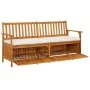 Storage bench with cushion solid acacia wood 170 cm by vidaXL, garden benches - Ref: Foro24-316738, Price: 288,09 €, Discount: %