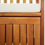 Storage bench with cushion solid acacia wood 170 cm by vidaXL, garden benches - Ref: Foro24-316738, Price: 288,09 €, Discount: %