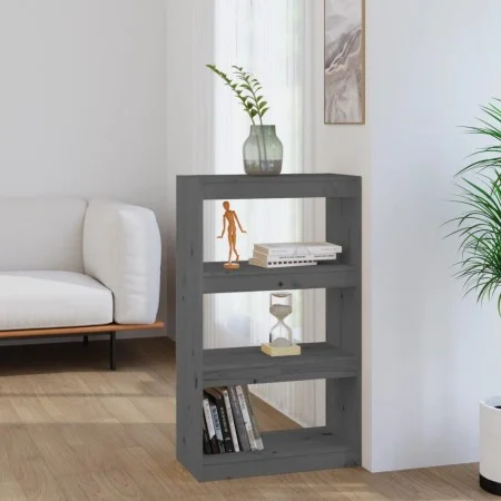 Estantería/divisor de espacios madera pino gris 60x30x103,5cm de vidaXL, Librerías y estanterías - Ref: Foro24-808165, Precio...
