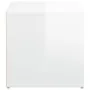 Plywood white glossy stool box 40.5x40x40 cm by vidaXL, Storage baskets - Ref: Foro24-808780, Price: 62,92 €, Discount: %