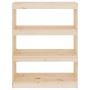 Regal/Raumteiler aus Kiefernholz 80x30x103,5 cm von vidaXL, Bücherregale und Regale - Ref: Foro24-808188, Preis: 65,23 €, Rab...