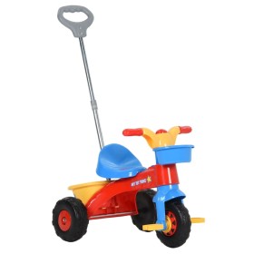 Triciclo para niños con mango para padres multicol