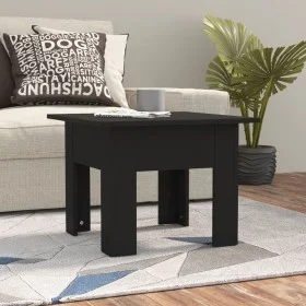 Black engineered wood coffee table 55x55x42 cm by vidaXL, Coffee table - Ref: Foro24-810236, Price: 35,53 €, Discount: %